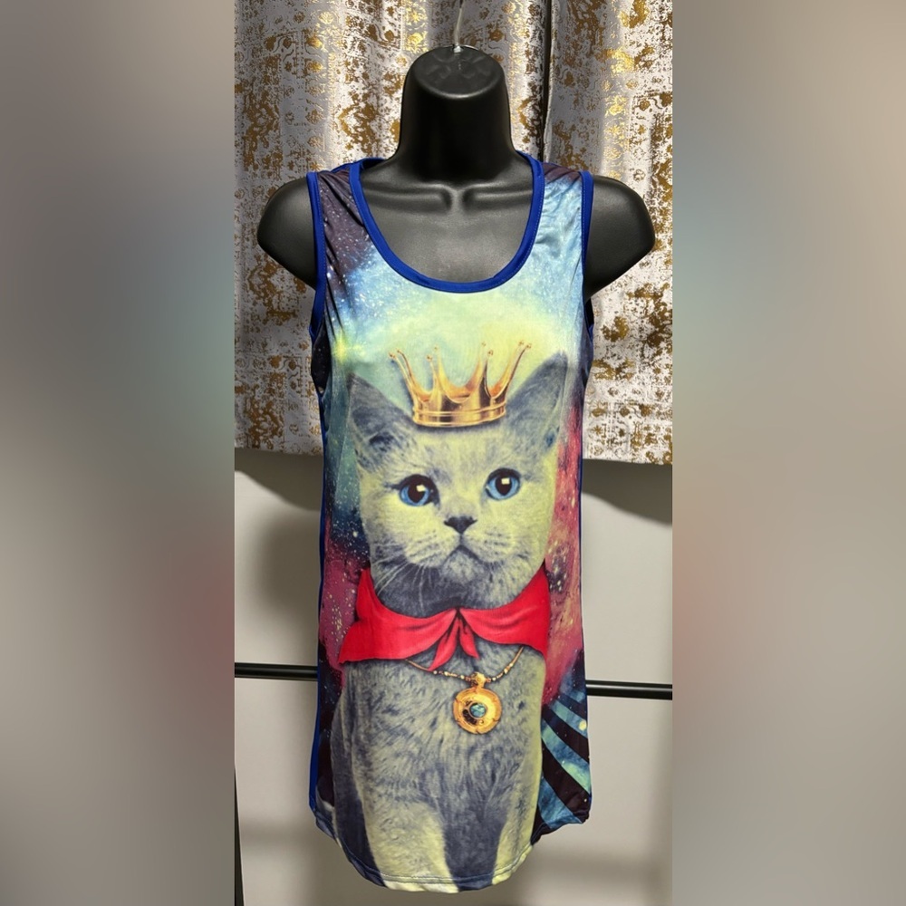 Intergalactic Kitty Tank Top / Mini Dress